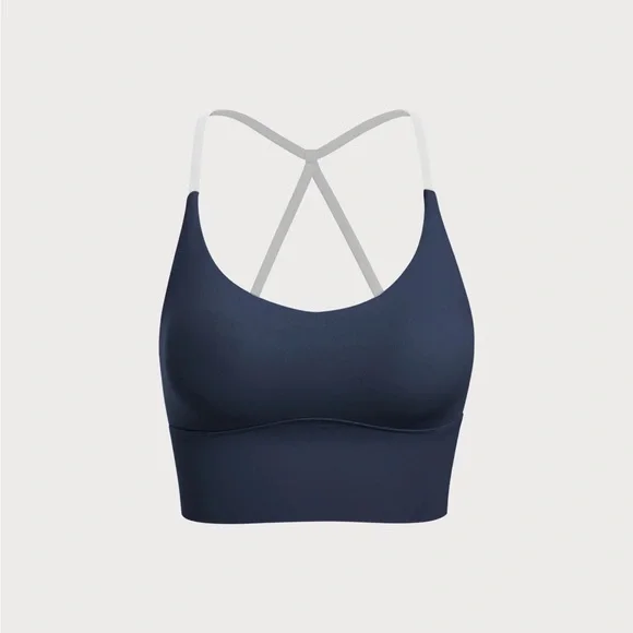 Berlook Activewear Navy Halter Sports Bra - Light Support - Picture 5 of 7